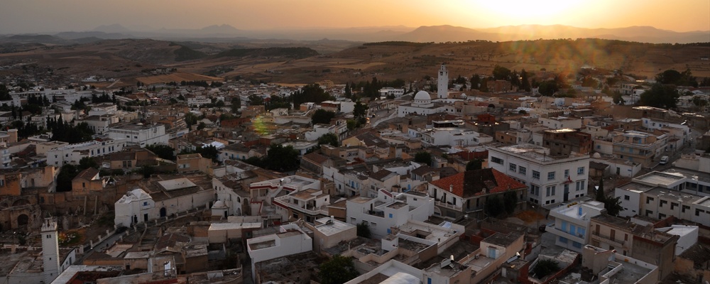 Sunset above El Kef - From the casbah's fortifications